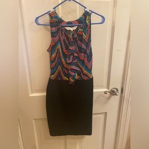 Trina Turk Ruth Later Gator Ruffle Dress Sz 2